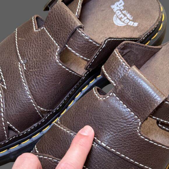 Dr. Martens Maxxy Slide Brown AR Rogue Leather Sandal 11 main image 10